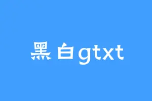 黑白gtxt