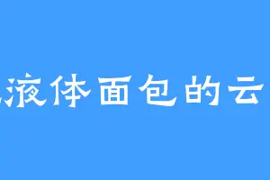爱吃液体面包的云初公