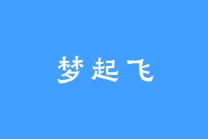 梦起飞