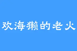 喜欢海獭的老火龙