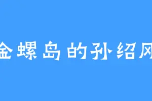 金螺岛的孙绍刚