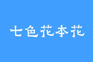 七色花本花