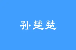 孙楚楚