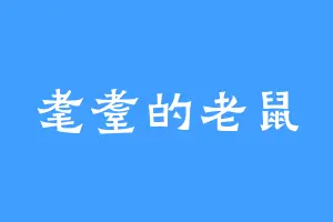 耄耋的老鼠