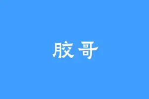胶哥