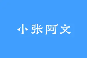 小张阿文