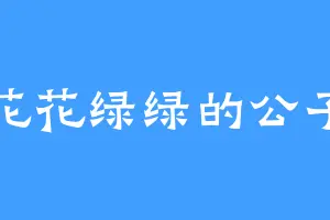 花花绿绿的公子