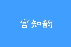 宫知韵