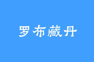 罗布藏丹