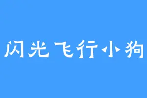 闪光飞行小狗