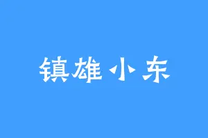 镇雄小东