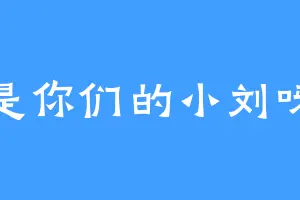是你们的小刘呀