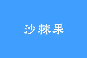 沙棘果