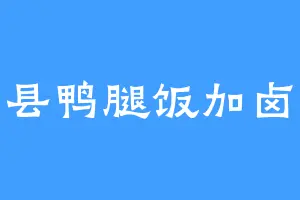 沙县鸭腿饭加卤蛋