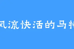 风流快活的马特